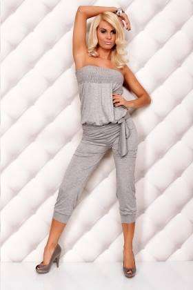 Grey Casual Jumpsuit